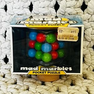 Vintage & Collectible 1981 “Mad Marbles” Pocket Puzzle